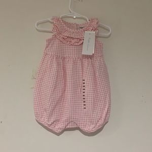 Polo Ralph Lauren Plaid Pink Romper Baby Girl NWT